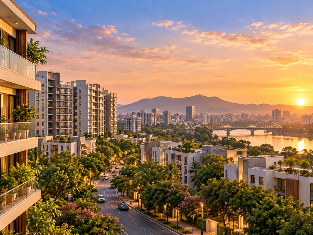Residential buildings in Pune